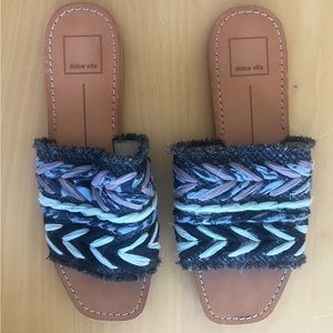 Dolce Vita Raffia Slides 8